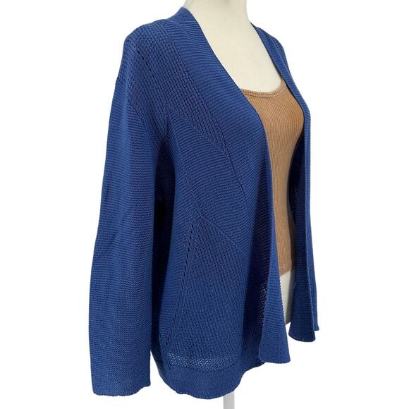 Worthington Cardigan Sweater WMNS XL Open Front Soft Knit Long Sleeve Lavender - Picture 2 of 6